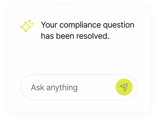 Your compliance question has been resolved